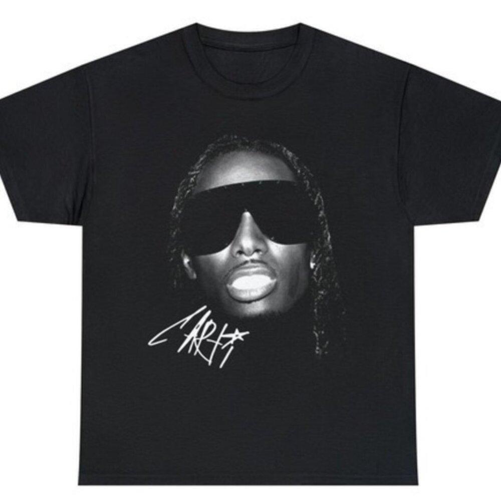 Rare Homage Hip Hop Style Playboi Carti Signature Fan Graphic T Shirt 166